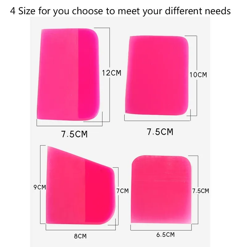 Car PPF Squeegee Anti-scratch TPU Coating Soft Scraper Film Vinyl Spatula Window Tinting Wrap Tools Glass Cleaning Water Wiper