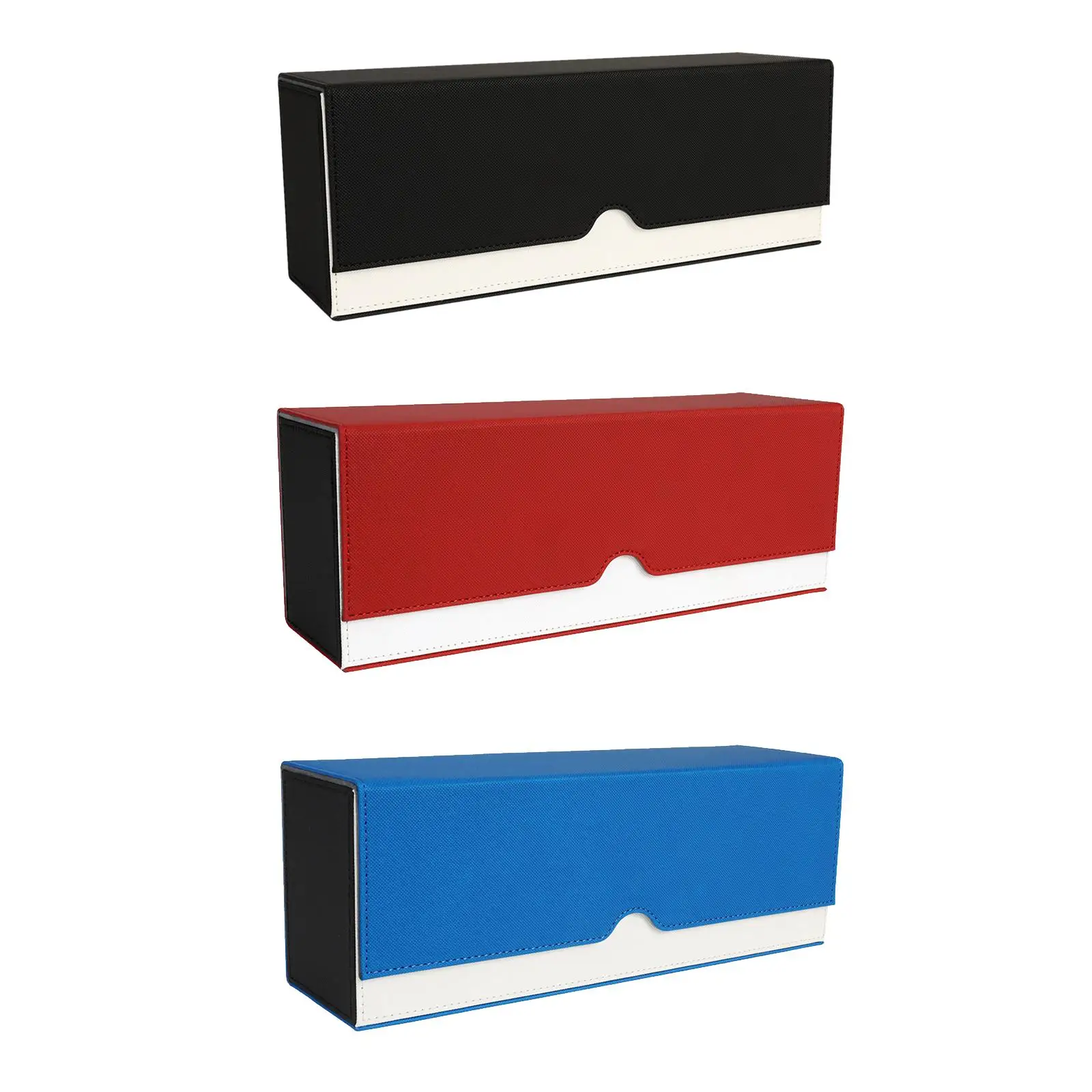 

Card Game Storage Box Holds 600 Cards PU Leather Basketball Cards Portable Easy