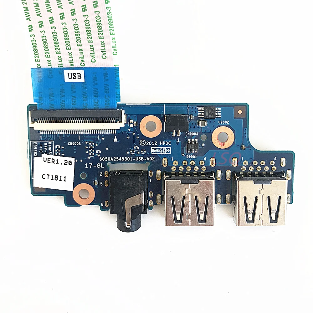 Muslimfor Hp Envy 17-J Series 17-J160Nr Laptop Audio Usb Board 100% Test Ok