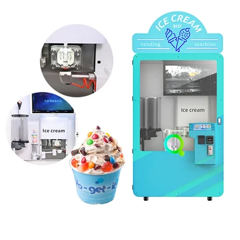 Robot automatico intelligente per distributori automatici di gelati a gettoni con sistema di pagamento per carte di credito per macchina per gelato soft congelato