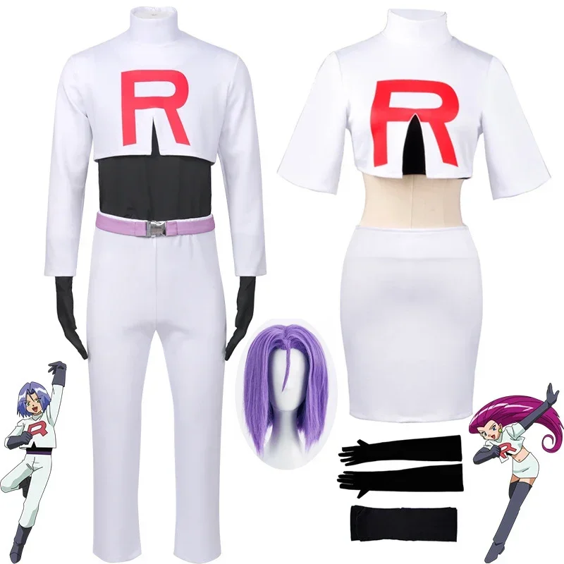 MANMICOS US-Größe Anime James Cosplay-Kostüm, Rocket-Team