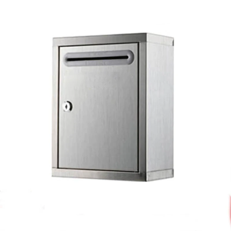 

1 Piece Letter Box Thickened Stainless Steel Letter Box Steel Plastic-Sprayed Lock Suggestion Box,Milk Box
