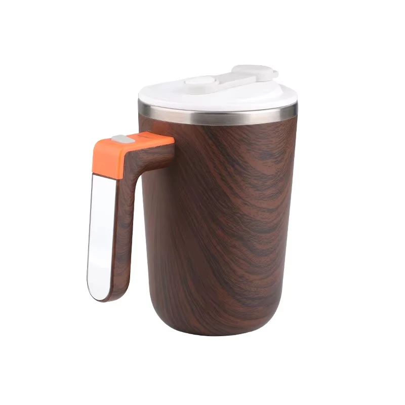 New Portable Temperature Heating Magnetic Stirring Mug Coffee Milk Mixing Cup Home USB Rechargeable Double Drinking Mouth Cup 6