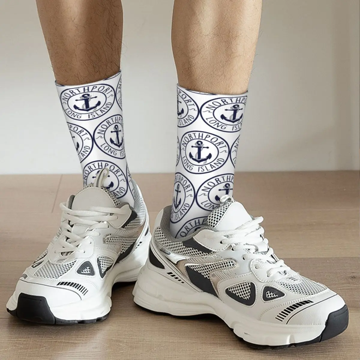 

Northport, Long Island Anchor Adult Socks Unisex socks,men Socks women Socks
