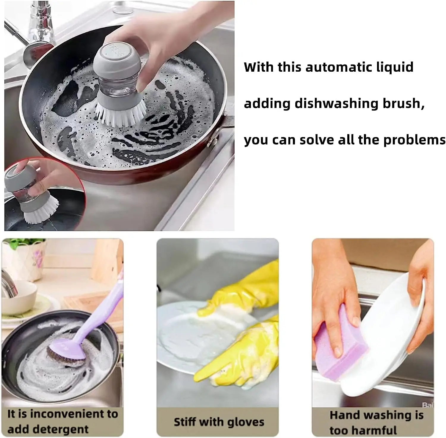 Cooking Pot Scrub Brush