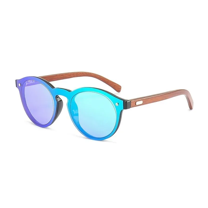 Cat Eye Wooden Legs Sunglasses Women Vintage Round Sun Glasses Men Mirror Bamboo UV400   Goggles Gafas De Sol  To Men and Women 4