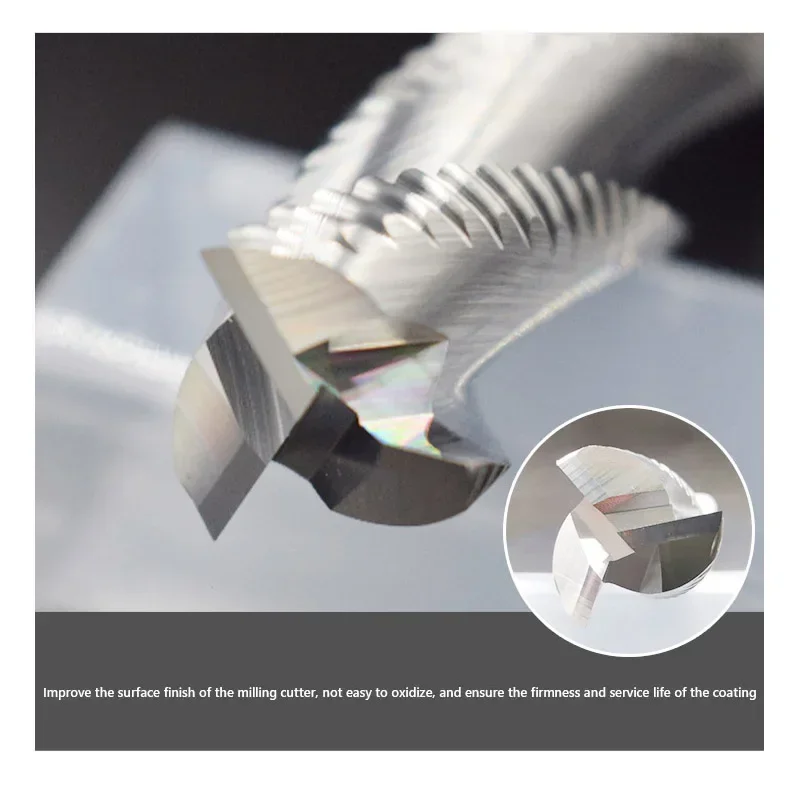 Roughing End Mill HRC55 3 Flutes 3 4 5 6 8-20MM For Aluminum MDF Fiberglass Acrylic Wood Copper Plastic Carbide Milling Cutter