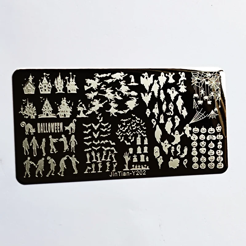 Christmas Nail Stamping Plate Winter Nails Design Nail Art Printing Stencils Nail Stamp Templates Snowflake Nail Template Tools 3