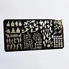 Christmas Nail Stamping Plate Winter Nails Design Nail Art Printing Stencils Nail Stamp Templates Snowflake Nail Template Tools 3