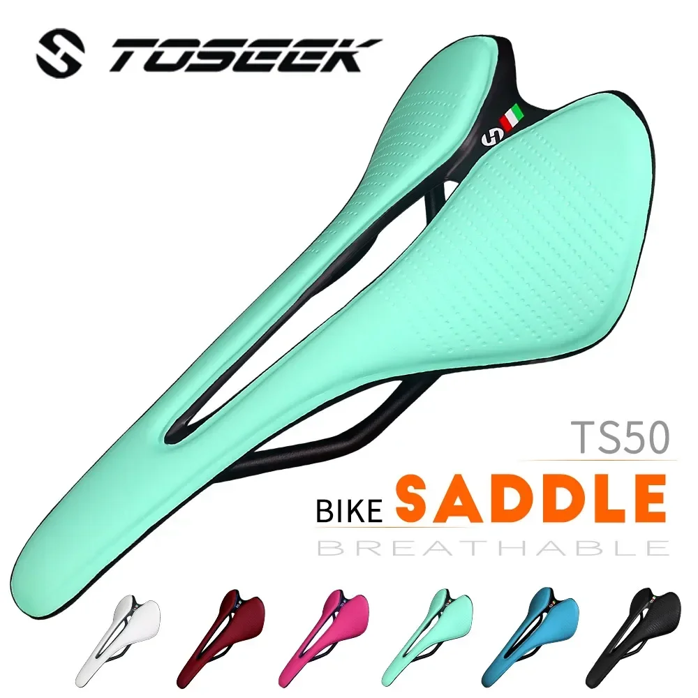 

TOSEEK Ultralight Breathable Comfortable Seat Cushion narrow and small Saddle Recommended for women Bike Saddle Parts Components