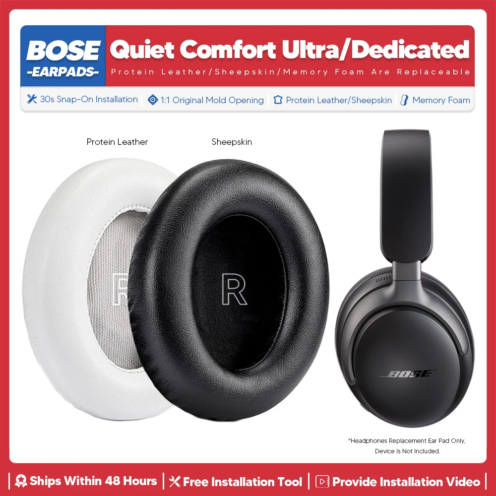 

Replacement Ear Pads For Bose QuietComfort Ultra QC Ultra Headphone Accessories Headset Ear Cushion Repair Parts Memory sponge