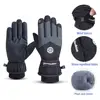 Winter Snowboard Ski Gloves PU Leather Non-slip Touch Screen Waterproof Motorcycle Cycling Fleece Warm Riding Gloves 4