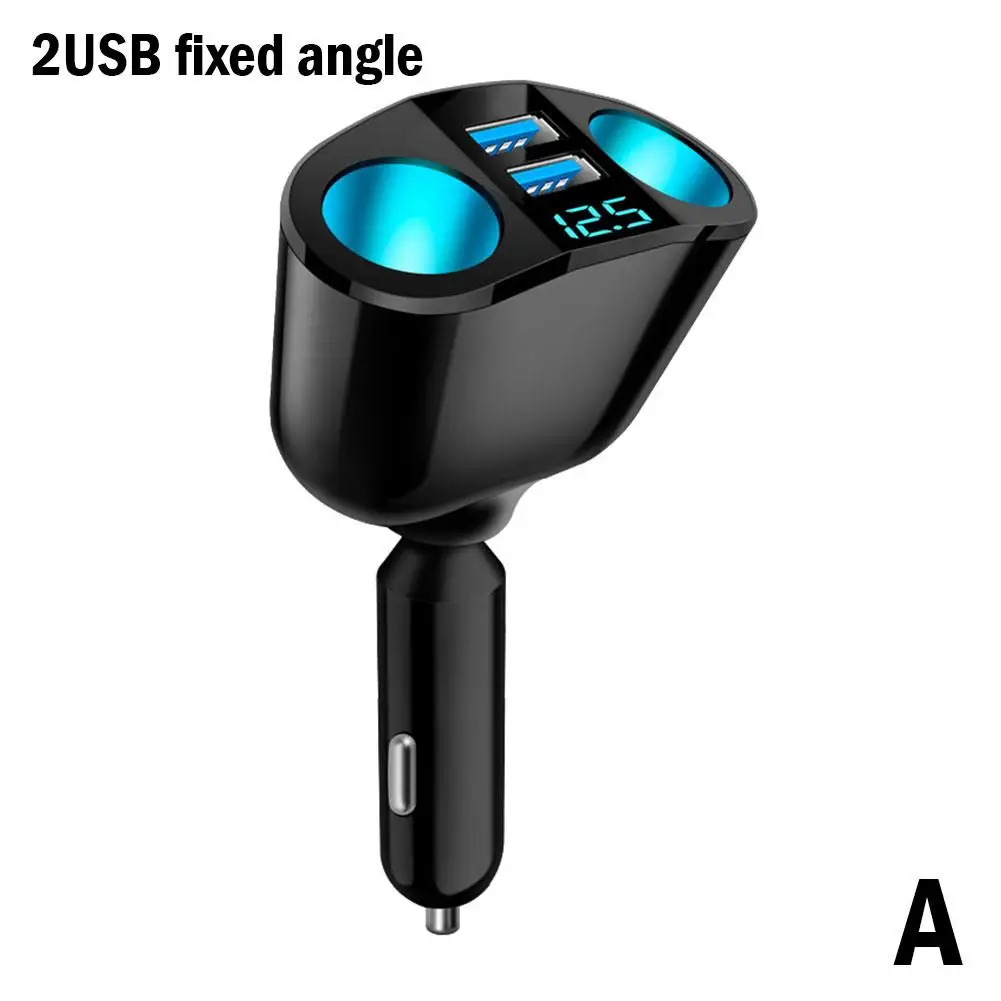 Auto Zigarette Leichter Buchse Splitter 12V-24V Buchse Splitter Power Adapter PD QC3.0 Schnelle Lade Dual USB mit Spannung Display – Detail 1