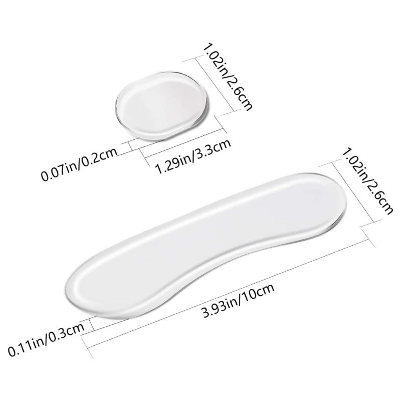 Drum Dampeners G92F 16Pcs/pack Soft Drum Dampening Moon Gels Clear Oval and Long Silencers Set