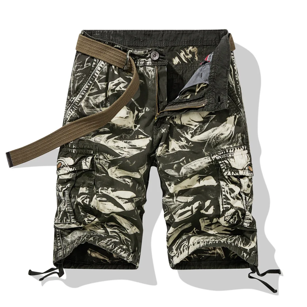 Men's Wholesale Summer Loose Casual Camouflage Work Shorts Large Size Multi-pocket Men's Five-point Pants