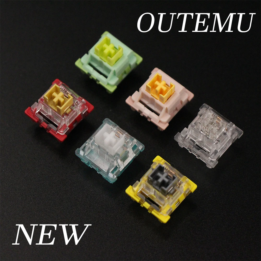 Outemu Switches Mechanical Keyboard Switch 3Pin Silent Clicky Linear Tactile Similar Holy Panda Switch Lube RGB Gaming MX Switch touch keyboard for pc