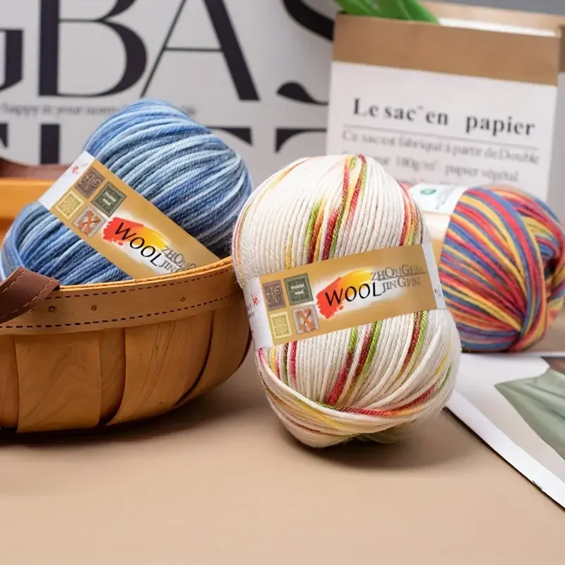 5 balls/500g Wool Roll For Handcrafted Scarf Sweater