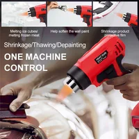 360W Cordless Heat Gun Portable 400℃ Hot Air Gun with 4 Nozzle Fit for Milwaukee 18V Battery (No Battery) 2