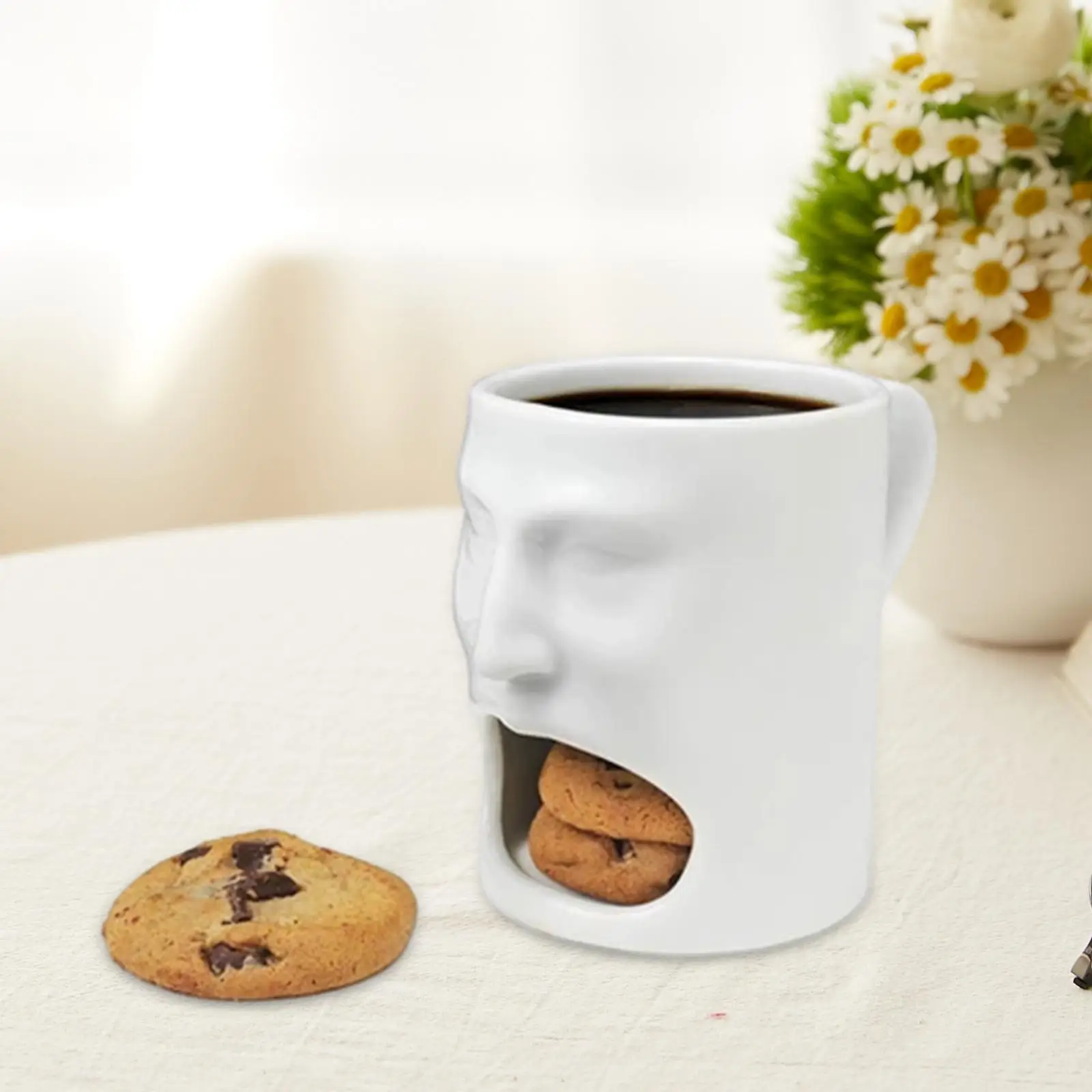 Ceramic Latte Mug with  Holder Tray 100ml--200ml Modern Open Mouth for Home Wedding Kitchen Birthday Valentine`s Day Gift