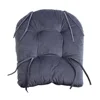 Soft Velvet Cotton Chair Cushion Stool Pad Set Warm Cover for Home Office Gray Color 3