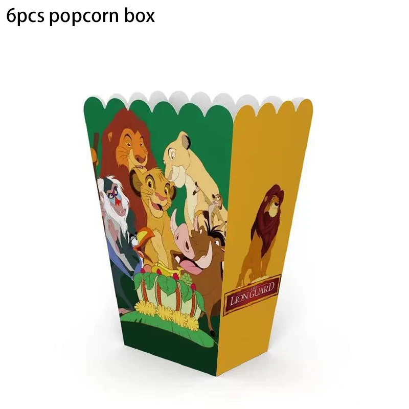 6pcs popcorn box