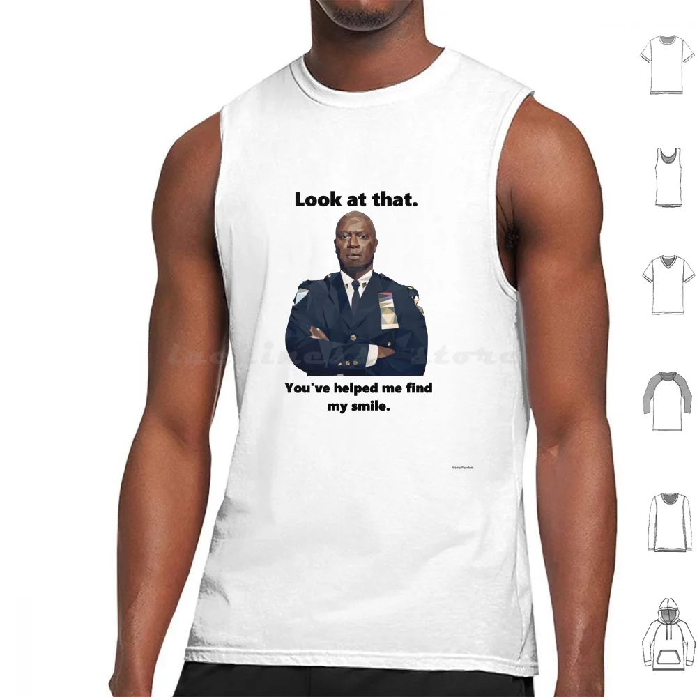 Capt. Holt. Hai Trovato Il Suo Sorriso! Canottiere Gilet Senza Maniche Captain Holt Captain Holt Brooklyn Nine Nine 99 Brooklyn Nine
