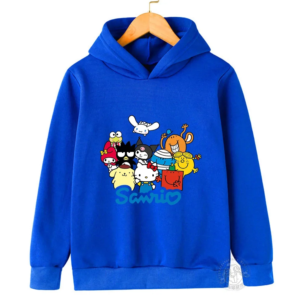 thumbnail image 1 of Sudadera con capucha para niños y niñas de 3 a 14 años con dibujos animados de Hello Kitty Sunshine, estilo casual, estilo kawaii, para deportes al aire libre, 1 of 5