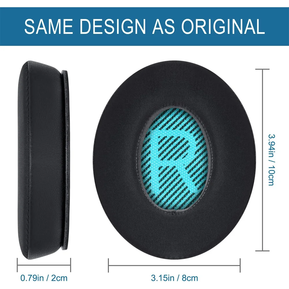 Earpads with BOSE QuietComfort QC SoundLink SoundTrue QC15.QC35.QC25 QC35II Memory foam Ear Pads Cushions Replacement Over-Ear