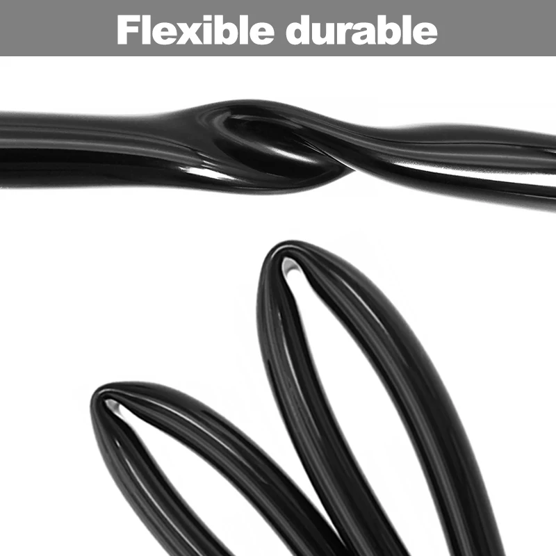 Premium Food-Grade Black Flexible Silicone Rubber Hose - Multiple Inner Diameters Available