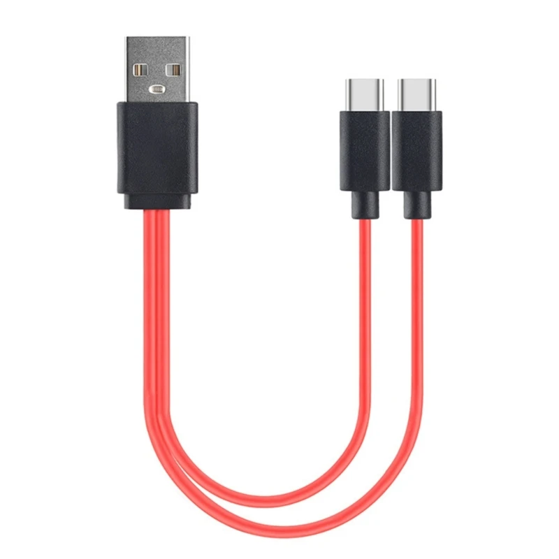 Dual USB-C Fast Charging Splitter Cable – High-Speed Type-C Charger Cord for Simultaneous Device Charging