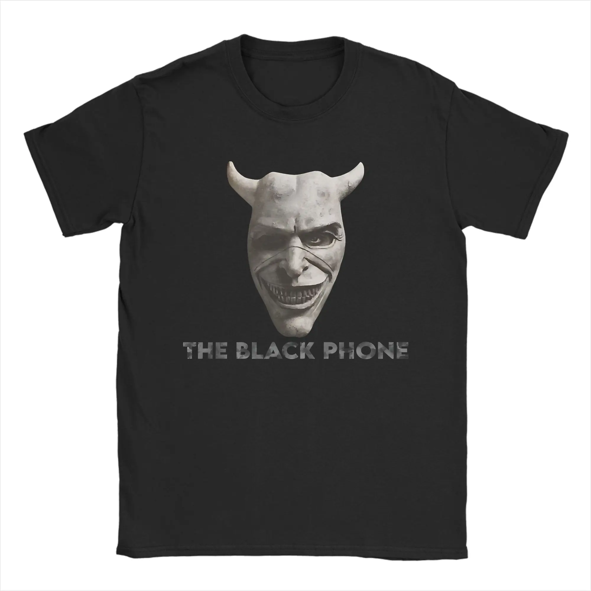 Vintage Horror Movie Graphic Crewneck T-Shirt - Men's Pure Cotton Short Sleeve Tee Gift