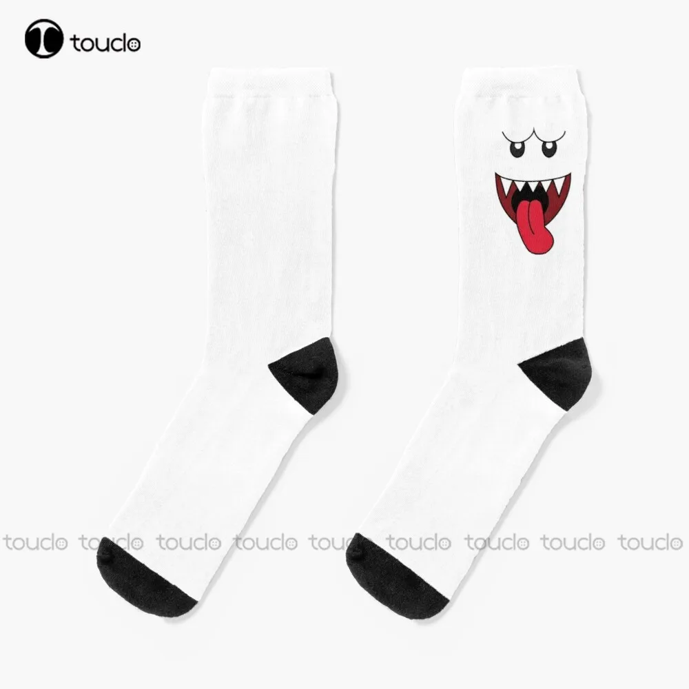 

Boo Socks Halloween Mens Black Crew Socks Fashion Creative Leisure Funny Art Abstract Oil Painting Socks Christmas New Year Gift