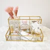 Clear Glass Makeup Brush Holder Cosmetic Storage Case Lipstick Holder Desk Organizer Cosmetic Make Up Organizer Makeup Tools 5