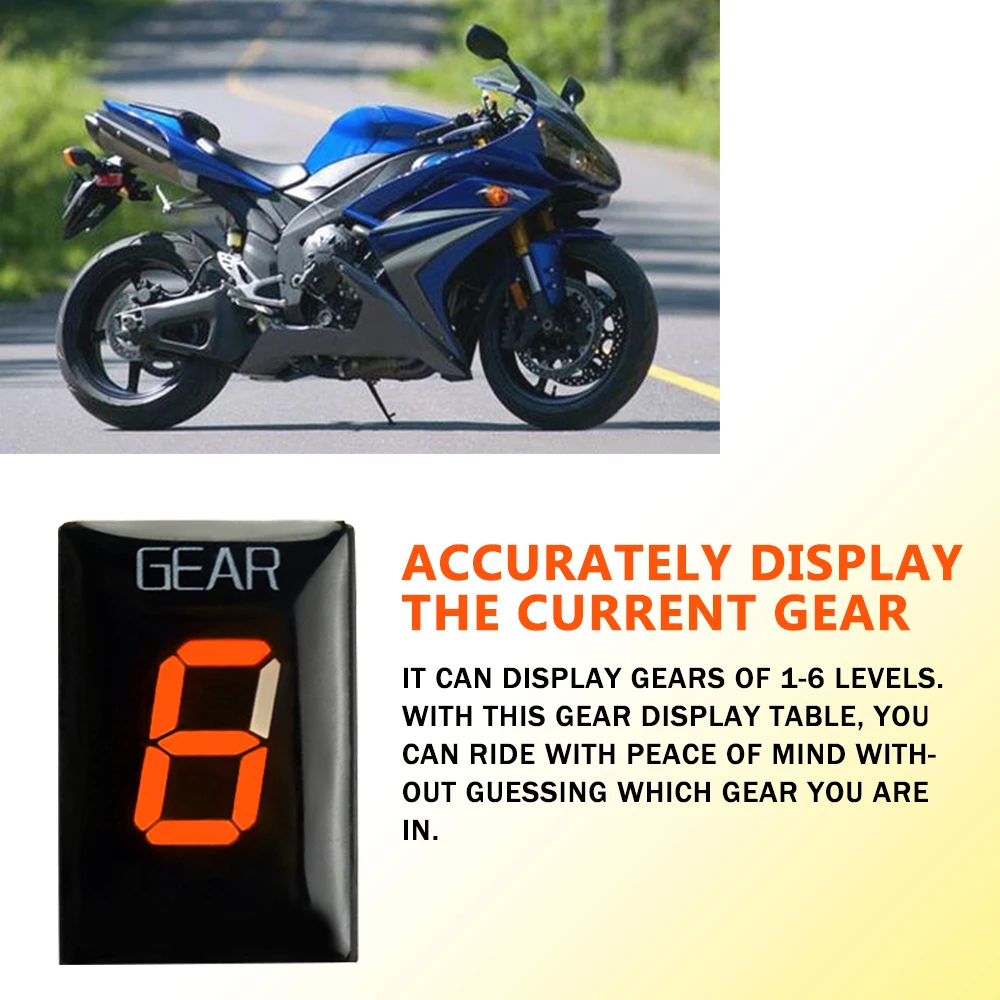 Motocicleta Gear Indicator para Yamaha, Ecu Mount, Speed Display, FZ1, FZ1N, FZ6, FZ1S, FZ 1, 1S, FZ 6, S2, FZ6R, FZ 6R, Acessórios de motocicleta