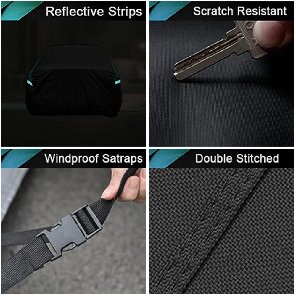 Kayme Universal Full Car Covers Outdoor Waterproof Sun Rain Snow UV Protectio Fit SUV/Sedan/Hatchback 20 Kayme Universal Full Car Covers Outdoor Waterproof Sun Rain Snow UV Protectio Fit SUV/Sedan/Hatchback 4