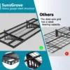 Storage Shelving Wall Mounted, 4 Pack 1.5x3.8ft, Loads 1000 lbs Heavy Duty Sturdy Shelves 6
