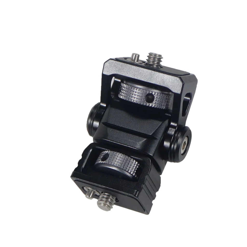 Monitor EVF Mount Adjustable 1/4" to 3/8" 1/4 to 1/4 Screw with ARRI Locating Pins for DSLR Camera Video Microphone Flash Light