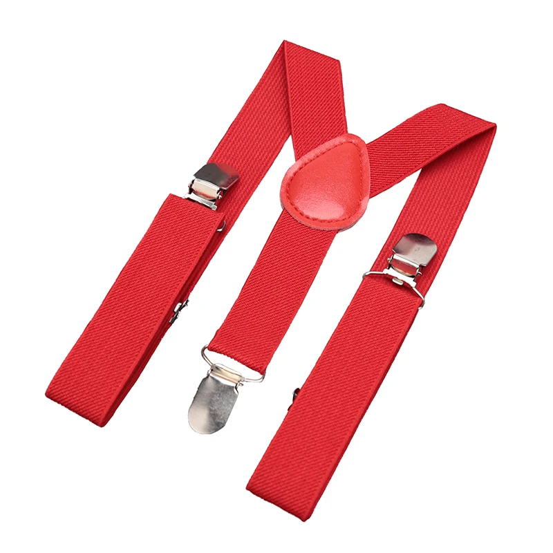 Work Suspenders Children Belt Baby Boys Girls Colorful Suspenders Clip-on Y-Back Braces Bow Tie Elastic Kids Adjustable