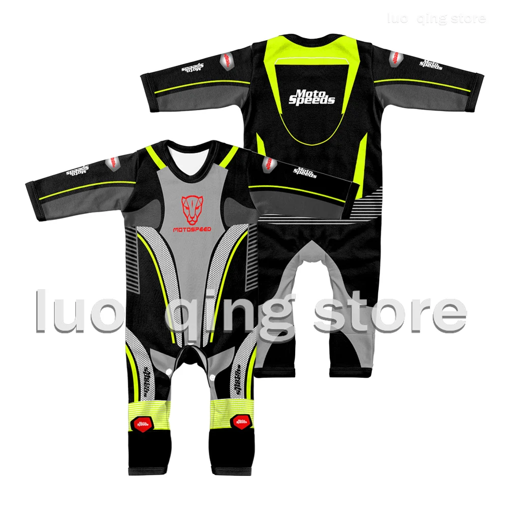 

Spring and Autumn Hot Selling Baby Bodysuit Motorcycle Model Top MOTOSPORT New Male and Female Baby Cotton Creeper 2023 Clothing