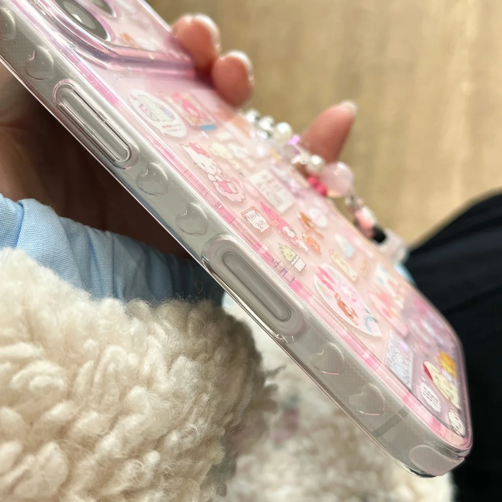 Hello Kitty Melody Cartoon Pink Phone Case image 13