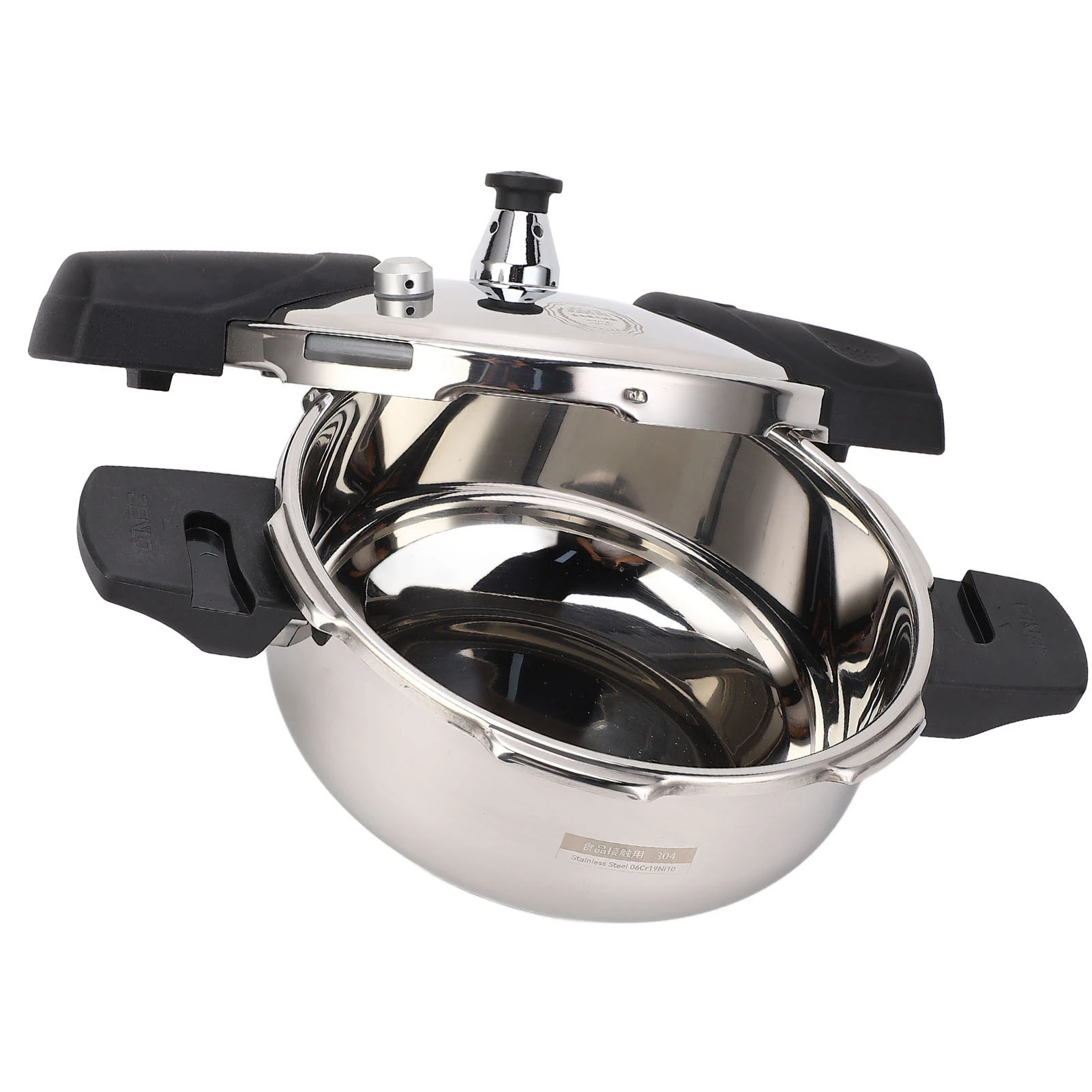 Stainless Steel Mini Pressure Cooker Safe Explosion Proof 1.8L 1.8 Liter Pressure Cooker Oyster Fish Head Pot for Gas Stove