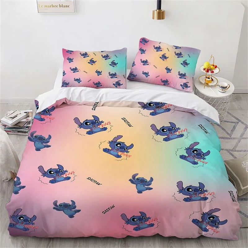 Bett bezug neues Design Stich & Lilo Bettwäsche Set Erwachsenen Jungen Mädchen Schlafzimmer Dekoration Kinder Weihnachts geschenk Single Double Large Size