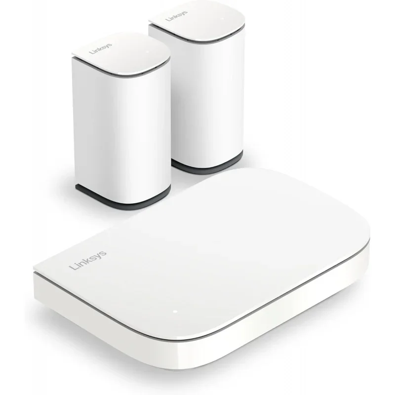 

Linksys Multi-gig Micro Mesh WiFi 6 система | Подключение 100 устройств | До 5000 кв. футов | Скорость до 3,0 Гбит/с | 3Pk | Без приложения