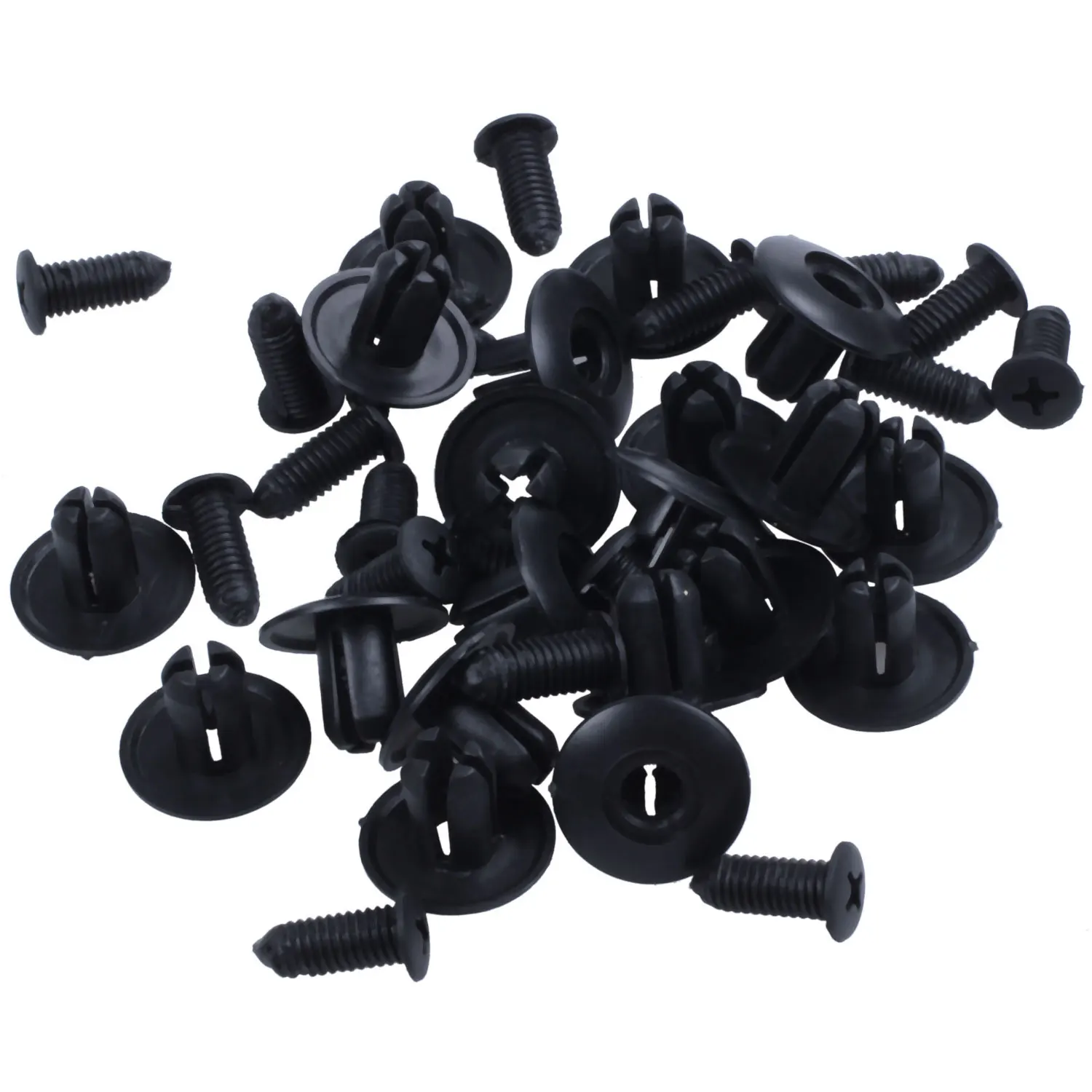 

20 pcs 8mm x 20mm Car Buckle Black Seal Clips