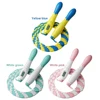 Beaded Jump Rope Plastic Segmented Jump Rope with Counter Soft Beaded Skipping Rope Adjustable Length for Kids Adults 4