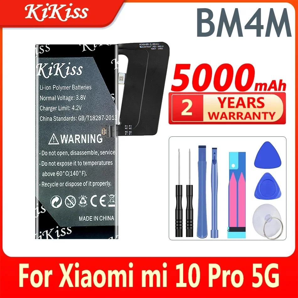 

Аккумулятор KiKiss BM4M для Xiaomi Mi 10 Pro 10 Pro, 5000 мАч