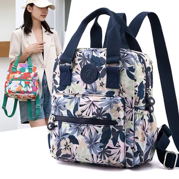 패션 꽃 패턴 여성 작은 배낭 예쁜 스타일 소녀 쇼핑 배낭, 고품질 패브릭 데이팩 배낭, SAC