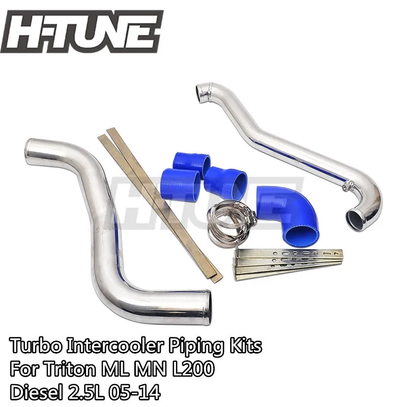 Aluminum Polished Turbo Intercooler Piping Kits for Triton ML MN L200