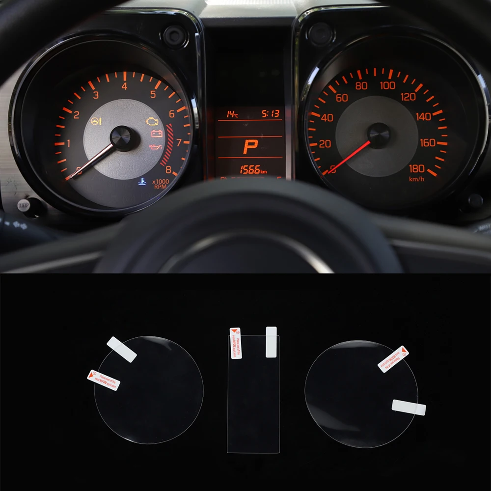 

Защитная пленка для панели приборной панели автомобиля, аксессуары для Suzuki Jimny 2019-2021 2022 2023 2024, внутренние молдинги
