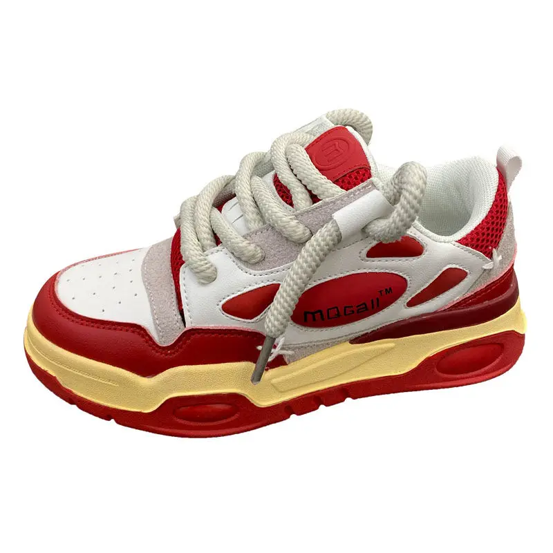 Spring and Autumn New Women's Trend Breathable Dad Shoes Retro Thick Sole Casual Shoes